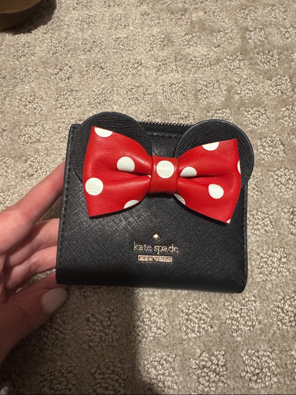 kate spade Disney Wallet with Red Polka Dot Bow